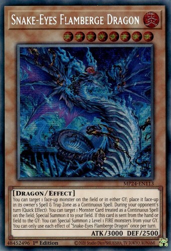Yugioh snake eyes flamberge - 1x, snake-eyes